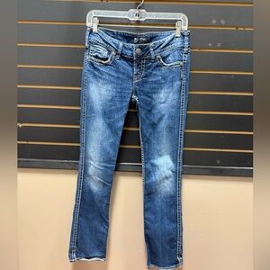 Silver Jeans Co McKenzie Skinny Jeans Dark Wash Stretch Denim W28 L32